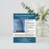 Carte Postale Immobilier commercial personnalisé (Debout devant)