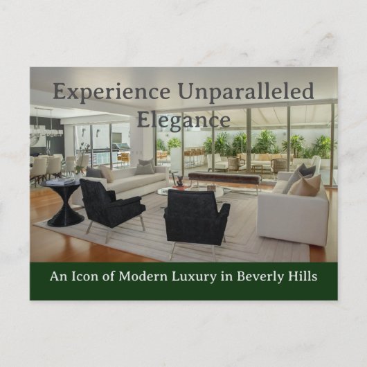 Carte Postale Immobilier de luxe (Devant)