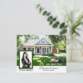 Carte Postale Immobilier de marketing vert (Debout devant)