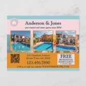 Carte Postale Immobilier de photos de printemps en gras (Dos)