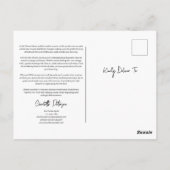 Carte Postale Immobilier du marché de printemps (Dos)