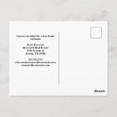 Carte Postale Immobilier Entreprise Vente Maison Photo (Dos)