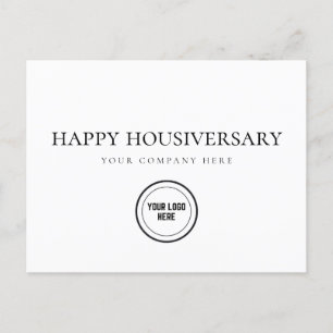 Carte Postale Immobilier Happy Home Anniversaire Ajouter Logo