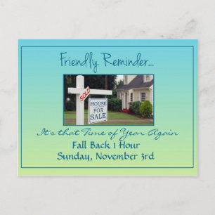 Carte Postale Immobilier Heure d'été Économie Changement Annonce