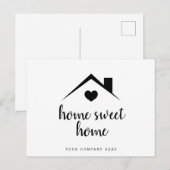 Carte Postale Immobilier Home Sweet Home Promotionnel  (Devant / Derrière)