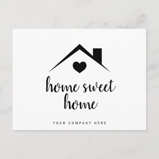 Carte Postale Immobilier Home Sweet Home Promotionnel  (Devant)