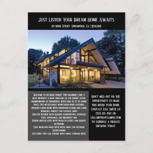 Carte Postale Immobilier juste listé