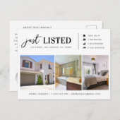 Carte Postale Immobilier juste répertorié 3 Photo Marketing (Devant / Derrière)