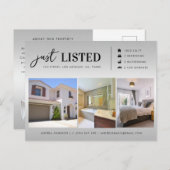 Carte Postale Immobilier juste répertorié 3 Photo Marketing (Devant / Derrière)