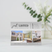 Carte Postale Immobilier juste répertorié 3 Photo Marketing (Debout devant)