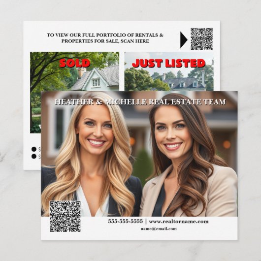 Carte Postale Immobilier leader du marché générant une photo mod (Devant / Derrière)