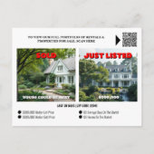 Carte Postale Immobilier leader du marché générant une photo mod (Dos)