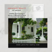 Carte postale Immobilier Maison Blanche (Devant / Derrière)