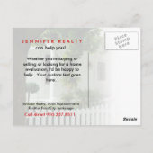 Carte postale Immobilier Maison Blanche (Dos)