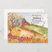 Carte Postale Immobilier Maison Vente Automne Marketing Mailler (Devant / Derrière)