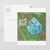 Carte Postale Immobilier Maison Ventes cauchemar Drôle (Devant / Derrière)