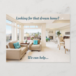 Carte Postale Immobilier Marketing Dream Accueil Chic Moderne