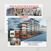 Carte Postale Immobilier marketing modifiable nouvelles propriét (Devant / Derrière)