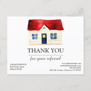 Carte Postale Immobilier Merci pour la référence