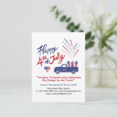 Carte Postale Immobilier patriotique | 4 juillet modifiable (Debout devant)