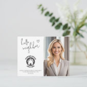 Carte Postale Immobilier Professionnel Bonjour Voisin  (Debout devant)