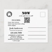 Carte Postale Immobilier professionnel Vendre une maison (Dos)