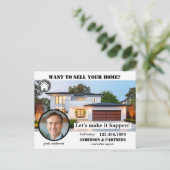 Carte Postale Immobilier professionnel Vendre une maison (Debout devant)