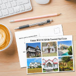 Carte Postale Immobilier Société Vendu Maison Photos Marketing<br><div class="desc">Montrez vos annonces vendues dans un collage photo maison sur cette carte postale de marketing moderne et envoyez à des clients potentiels dans votre région de l'immobilier. Customisez avec le nom de votre société immobilière et les coordonnées au verso. Faites entrer de nouveaux clients en montrant des photos de maisons...</div>