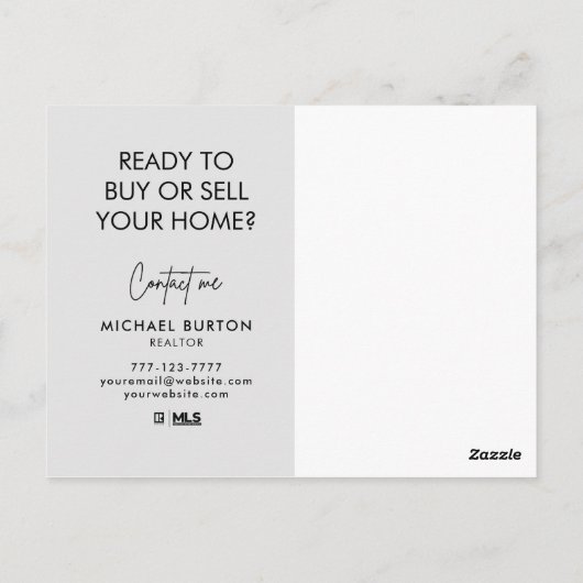 carte postale immobilière (Dos)