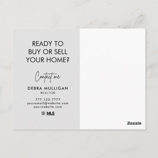 carte postale immobilière (Dos)