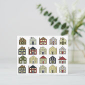 Carte postale immobilière d'agent immobilier (Debout devant)