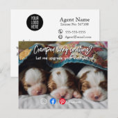 carte postale immobilière drôle petit espace de vi (Devant / Derrière)