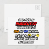 Carte Postale Immunologue .. OMG WTF LOL (Devant / Derrière)