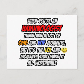 Carte Postale Immunologue .. OMG WTF LOL
