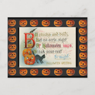 Carte Postale Imp Halloween vintage