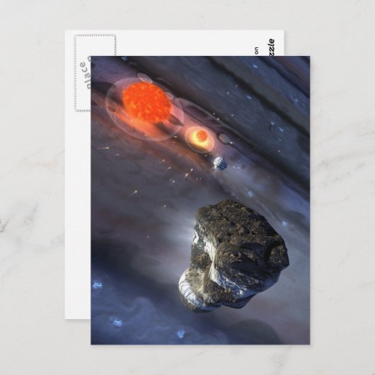 Carte Postale Impact Jupiter (Devant / Derrière)