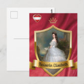 Carte Postale Impératrice Elisabeth (Devant / Derrière)