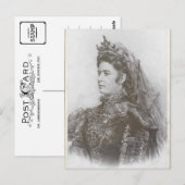 Carte Postale Impératrice Elisabeth d'Autriche - Sissi 1899 en m (Devant / Derrière)