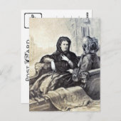 Carte Postale Impératrice Elisabeth d'Autriche - Sissi, Sisi à V (Devant / Derrière)