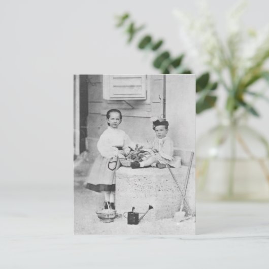 Carte Postale Impératrice Elisabeth, Gisela & Rudolf Enfants (Debout devant)