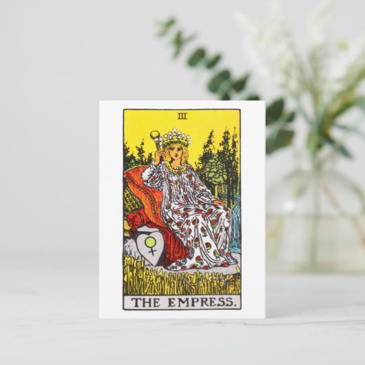 Carte Postale impératrice-tarot (Debout devant)