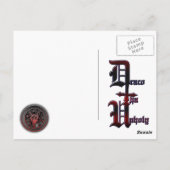 Carte postale impie (Dos)