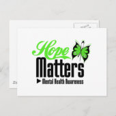 Carte Postale Importance de la sensibilisation à la santé mental (Devant / Derrière)