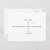 Carte Postale Impossible D'Attendre De Vous Voir (Devant / Derrière)