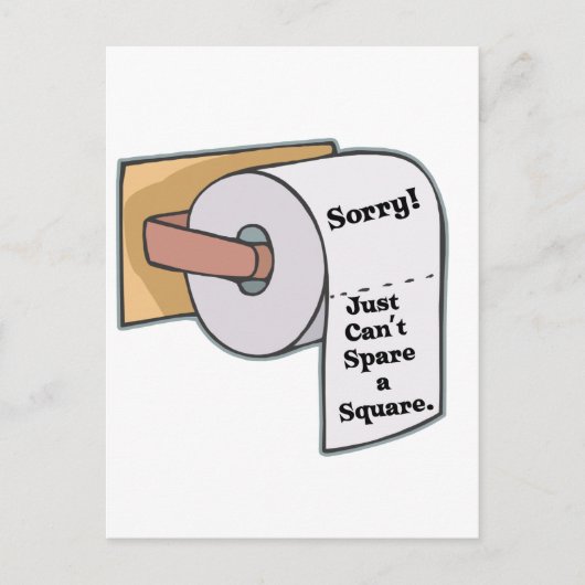 Carte Postale Impossible de stocker un Carré (Devant)