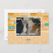 Carte Postale Impossible de tenir plus longtemps (Devant / Derrière)