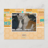 Carte Postale Impossible de tenir plus longtemps (Devant)