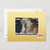 Carte Postale Impossible de tenir plus longtemps (Devant / Derrière)