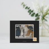 Carte Postale Impossible de tenir plus longtemps (Debout devant)