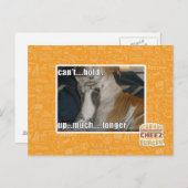 Carte Postale Impossible de tenir plus longtemps (Devant / Derrière)